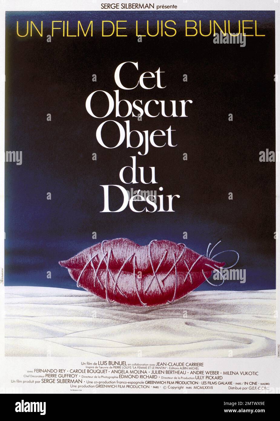 CET obscur objet du désir Jahr : 1977 - Frankreich / Spanien Regisseur : Luis Buñuel französisches Poster Stockfoto
