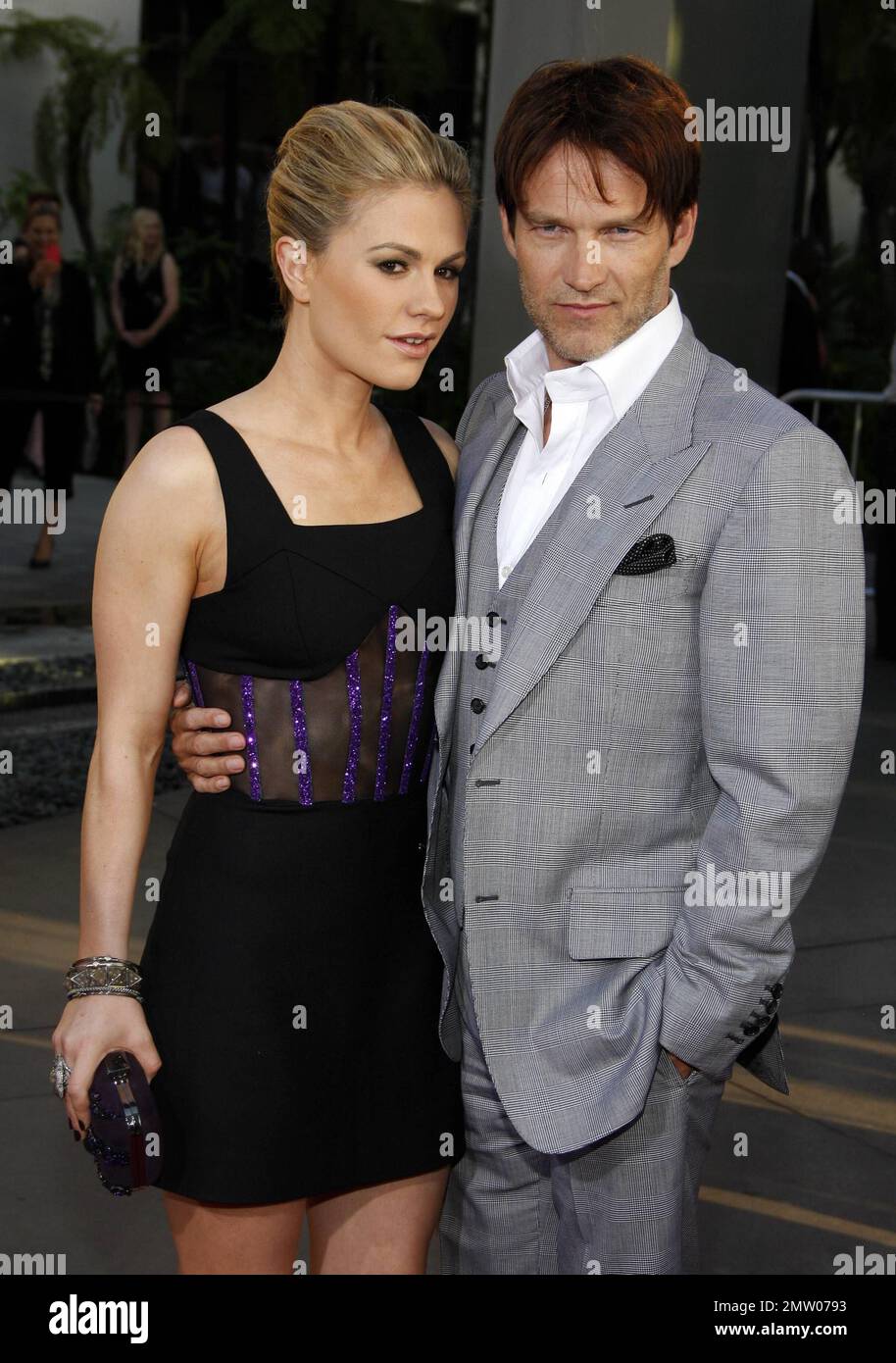 Anna Paquin und Steven Moyer posieren bei der Premiere von „True Blood“ des HBO's Season 4, die Anna Paquin und Steven Moyer posieren bei der Premiere von „True Blood“ des HBO's Season 4, die