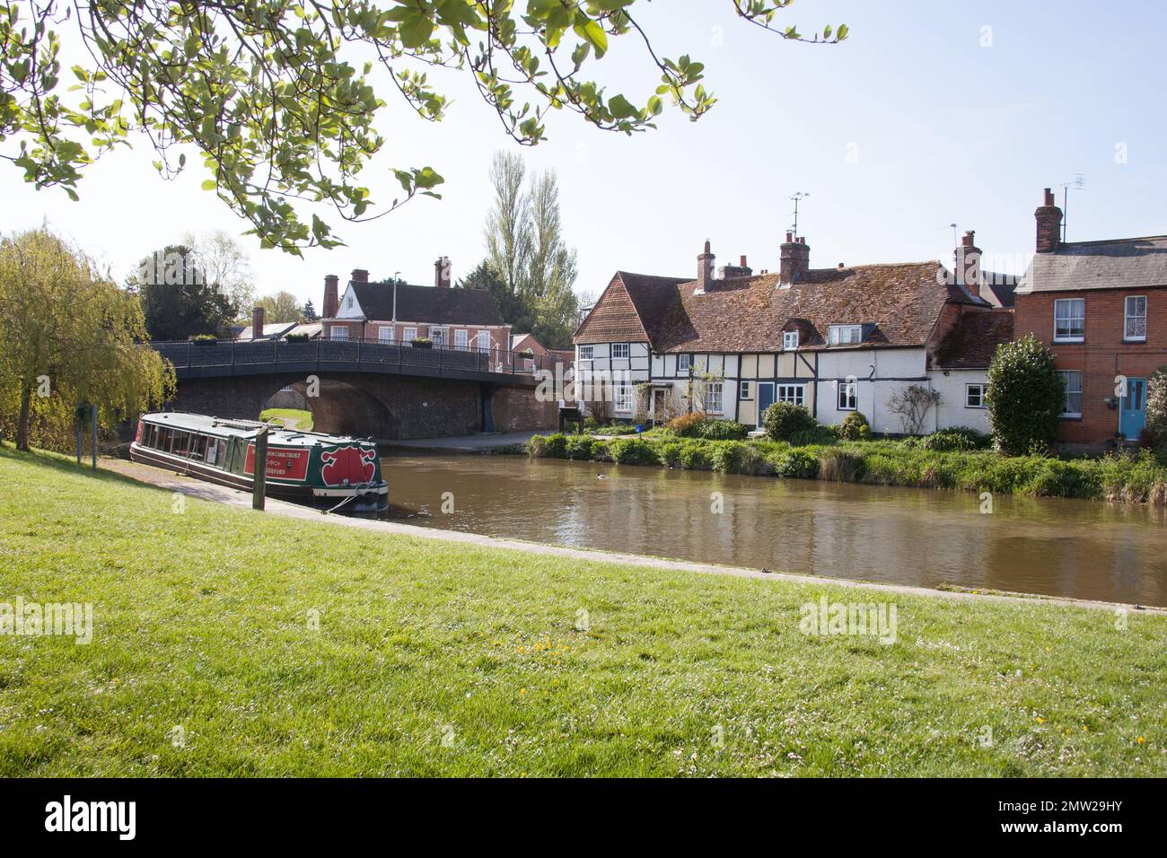 Blick auf Hungerford, Berkshire, Großbritannien Stockfoto