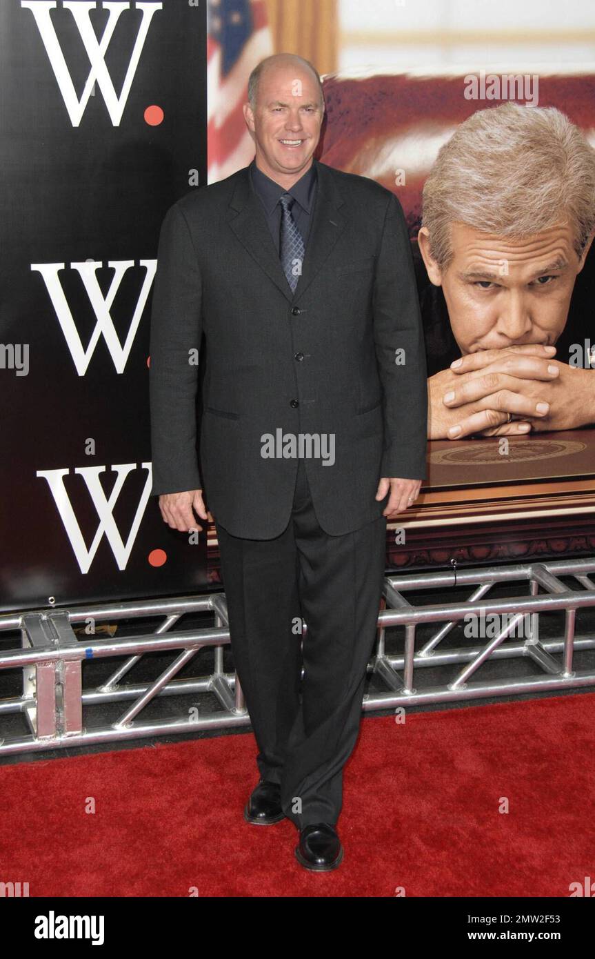 Michael Gaston nimmt an der Weltpremiere von Oliver Stones umstrittenem neuen Film „W“ in New York, New York, 10/14/08 Teil. Stockfoto