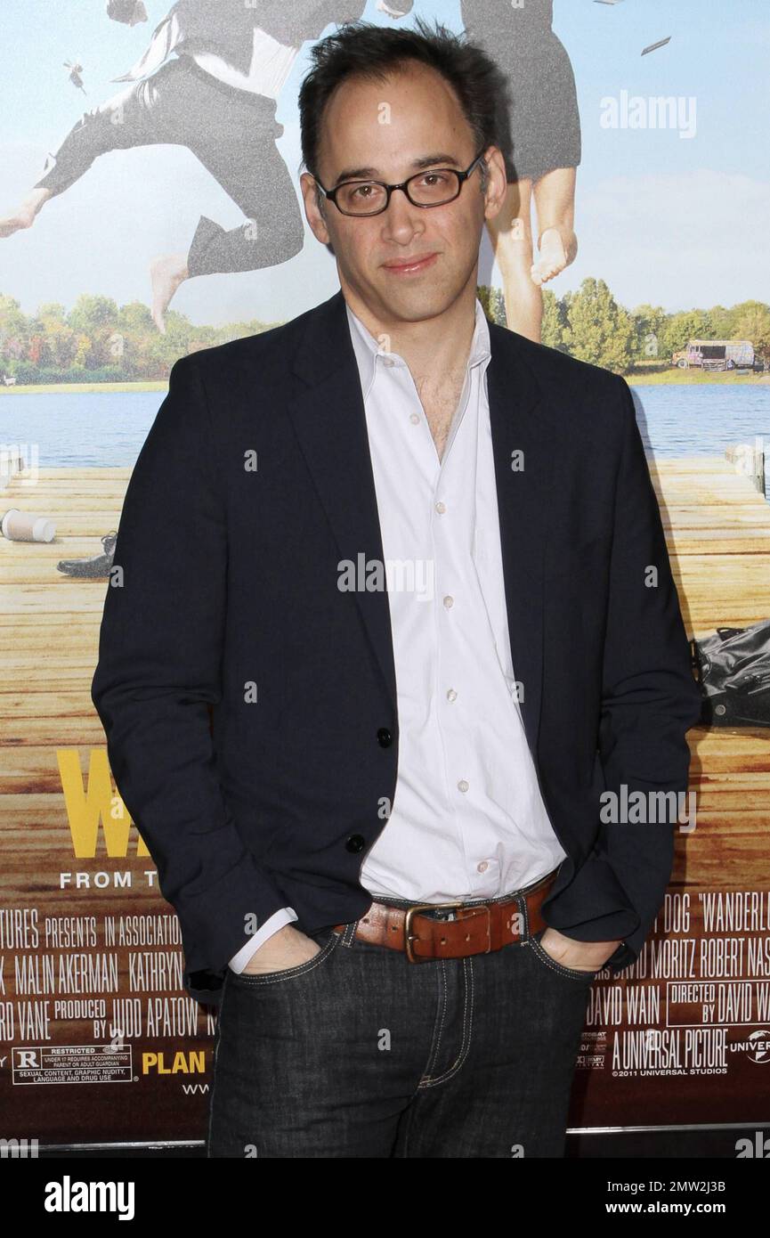 Direktor David Wain bei der Weltpremiere der Wanderlust im Mann Village Theatre. Los Angeles, Kalifornien. 16. Februar 2012 Stockfoto