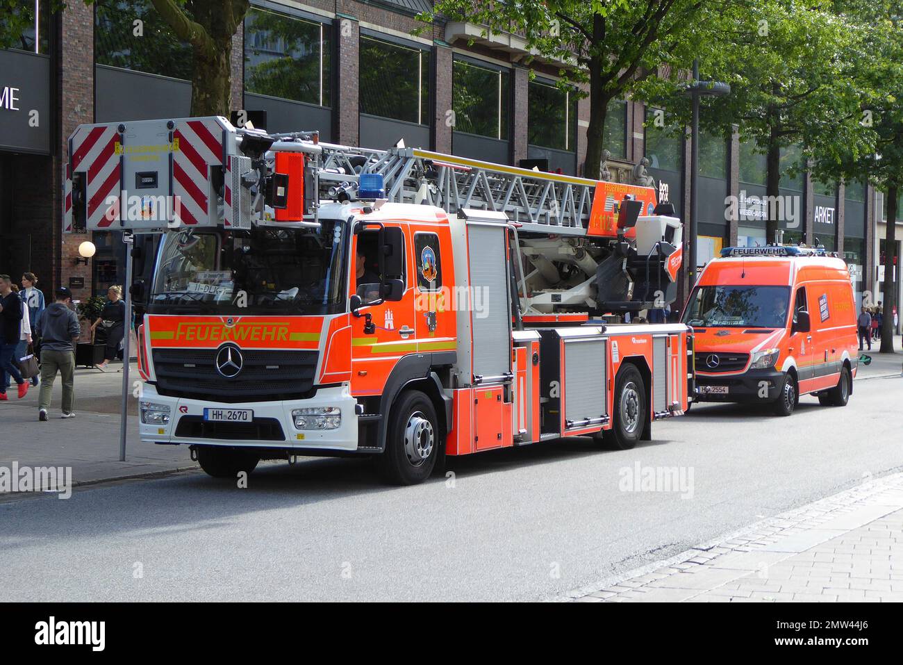 Feuerwehr / Feuerwehrfahrzeug / Loeschfahrzeug Stockfoto