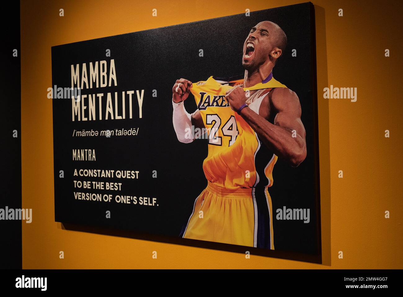 New York, USA. 01. Februar 2023. Pressevorschau für das wertvollste Kobe Bryant Trikot bei Sotheby's „Zenith“-Verkäufen in New York am 1. Februar 2023 mit Erinnerungsstücken zur Lakers NBA-Saison 2007-2008. Außerdem werden weitere von Kobe Bryant getragene Artikel in separaten Losen angeboten. (Foto: Lev Radin/Sipa USA) Guthaben: SIPA USA/Alamy Live News Stockfoto