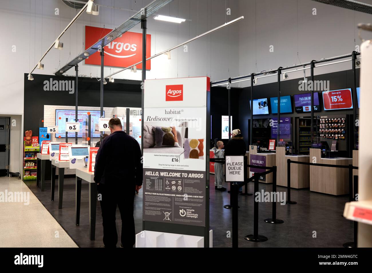 argos Superstore im sainsburys Supermarkt, herne Bay, East kent, uk februar 2023 Stockfoto