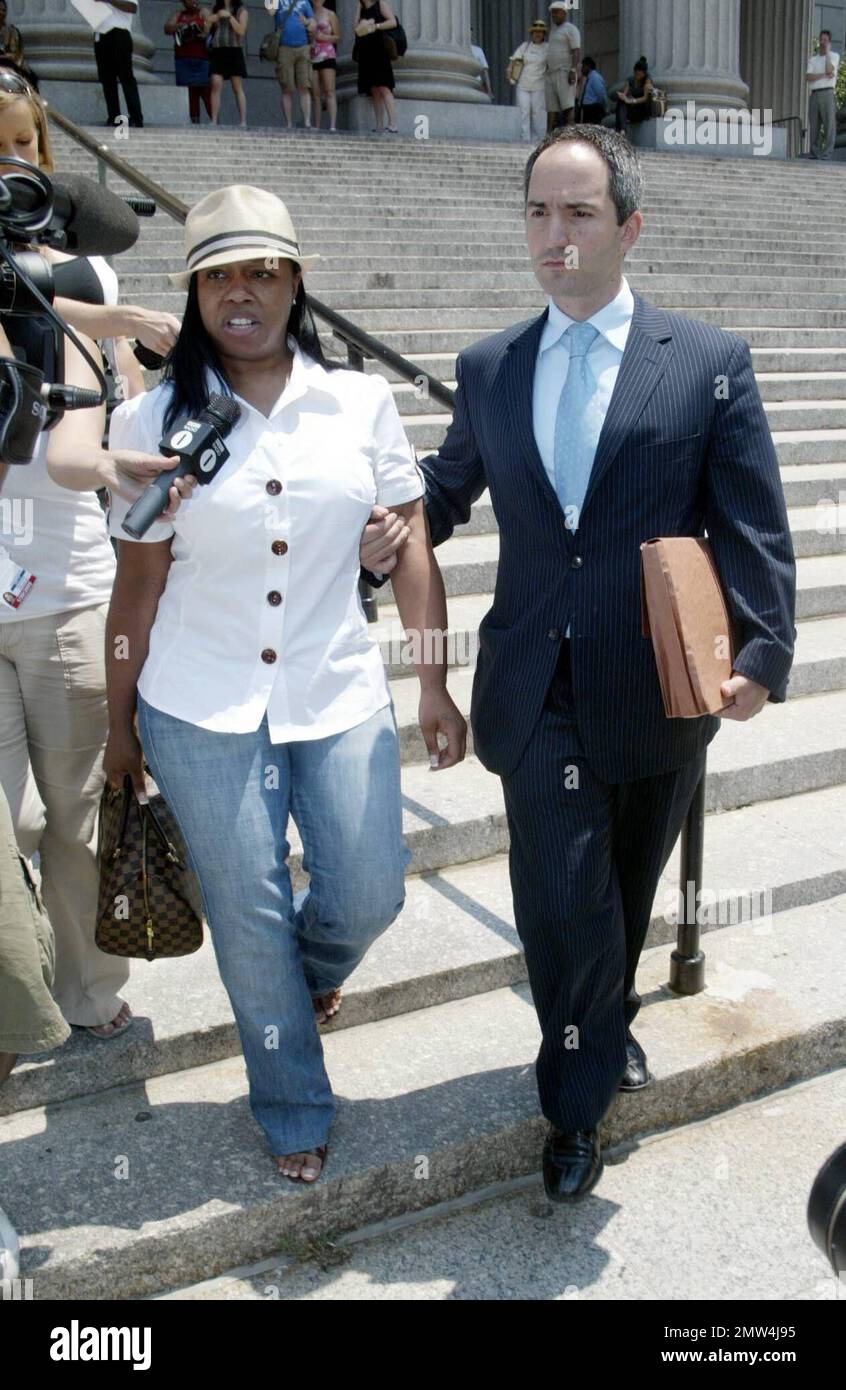 50 Cent und Ex-Freundin Shaniqua Tompkins Hausstreit - Anhörung New York Supreme Court, 60 Centre Street, Manhattan, New York City, NY Dienstag, 10. Juni 2008 Stockfoto