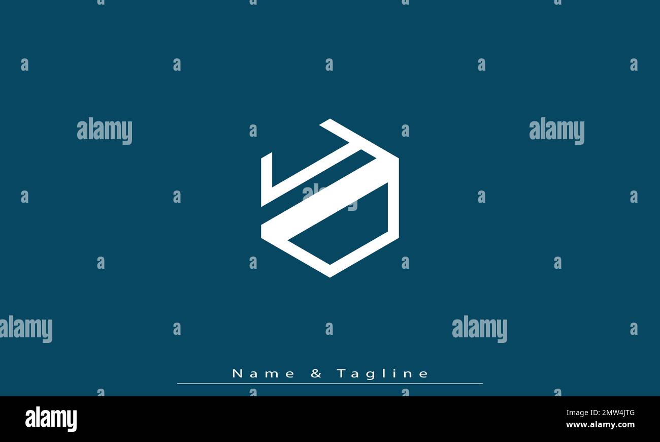 Buchstaben Buchstaben Initialen Monogramm Logo YD , DY Stock Vektor