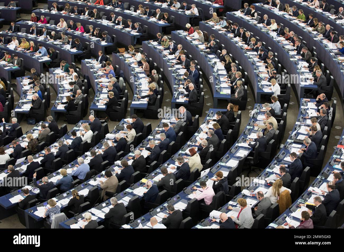 European Union lawmakers attend a session at the European Parliament in