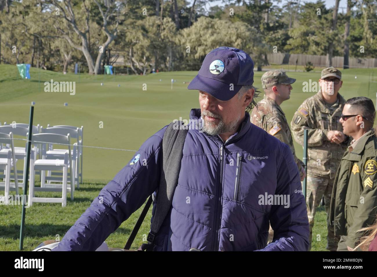 Pebble Beach, Kalifornien, USA. 1. Februar 2023. Josh Duhamel bei der 3M Charity Challenge vor der 2023 AT&T Pro-am., PGA Tour Golfveranstaltung. Kredit: Motofoto/Alamy Live News Stockfoto
