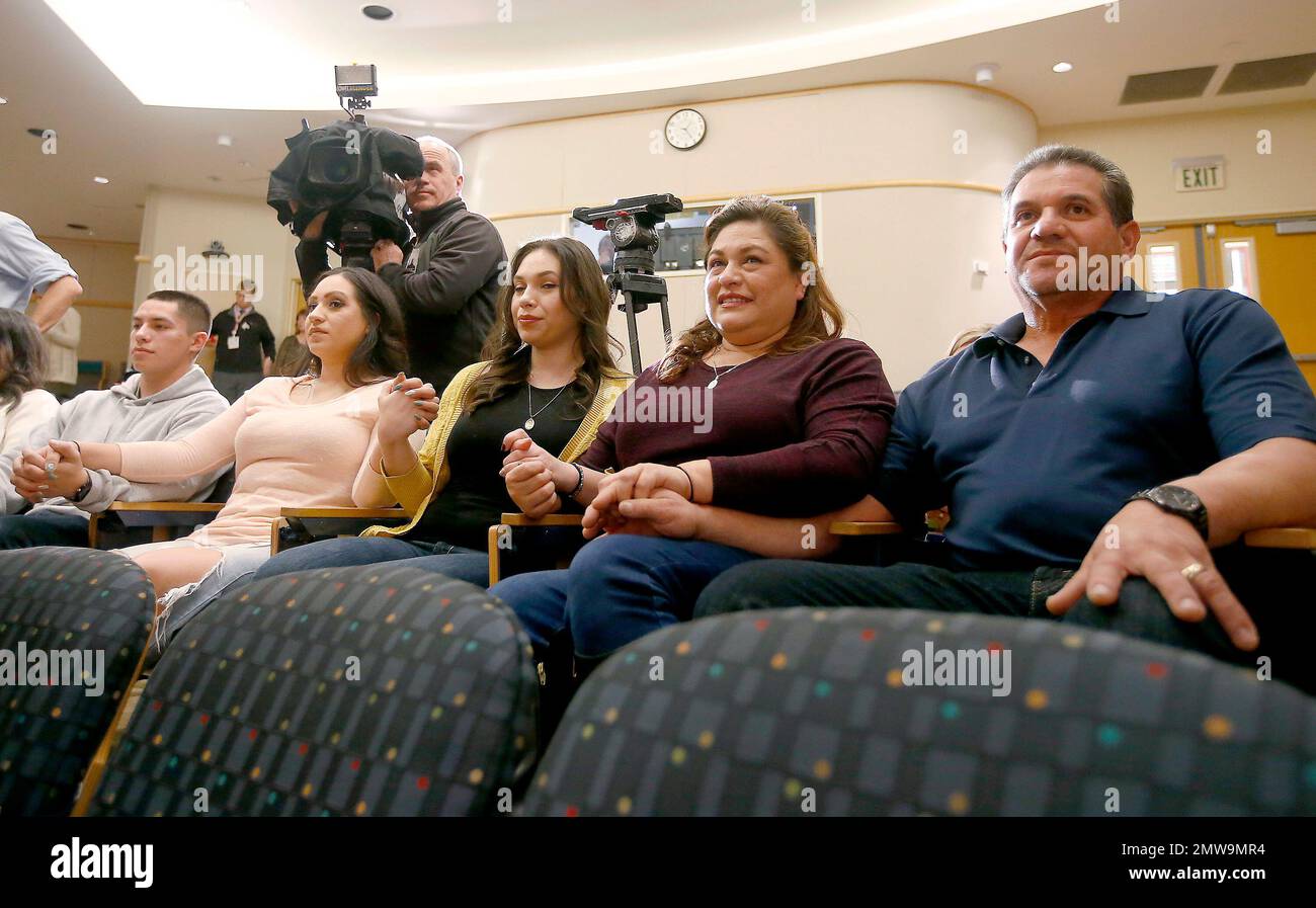 FILE - In this Dec. 8, 2016, file photo, from left to right: The