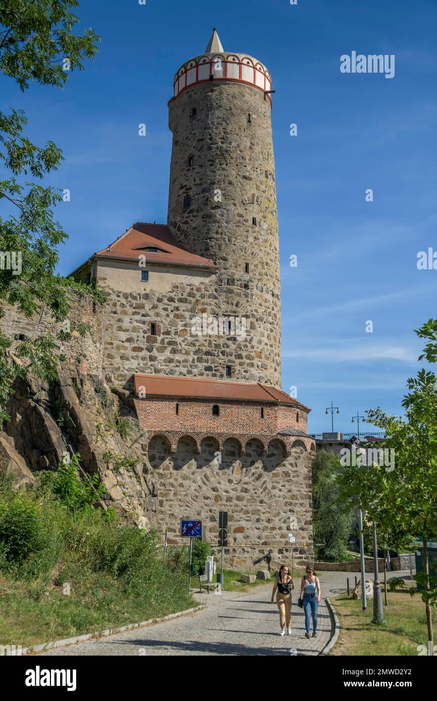 Turm Altes Wasserwerk, Bautzen, Sachsen, Deutschland Stockfoto