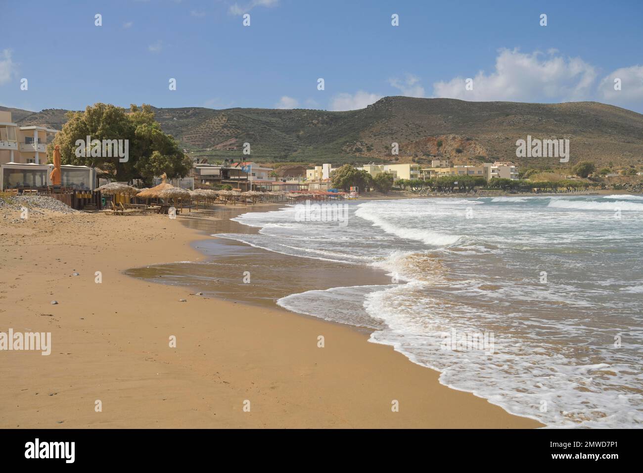Strand, Kissamos, Kreta, Griechenland Stockfoto