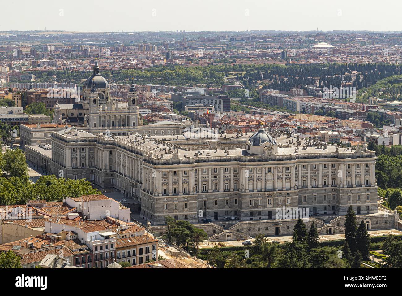Königspalast, Palacio Real, Madrid, Hauptstadt, Spanien, Südeuropa Stockfoto