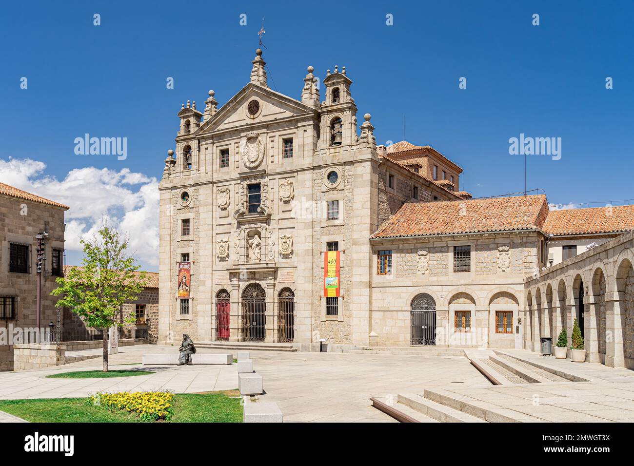 Die Kirche und der Geburtsort von St. Teresa von Jesus in Avila, Kastilien und Leon. Spanien Stockfoto