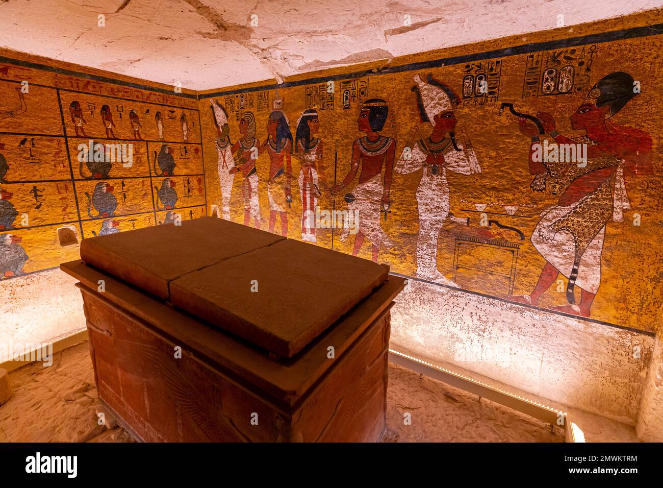 Grab von Tutanchamun im Tal der Könige, Luxor, Ägypten Stockfoto