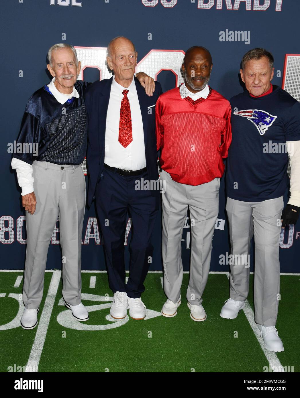 LOS ANGELES, KALIFORNIEN - 31. JANUAR: (L-R) Bill Lyons, Robert Reeves, Jessay Martin und Michael 'Mick' Peterson nehmen an der Premiere von Los Angeles Teil Stockfoto