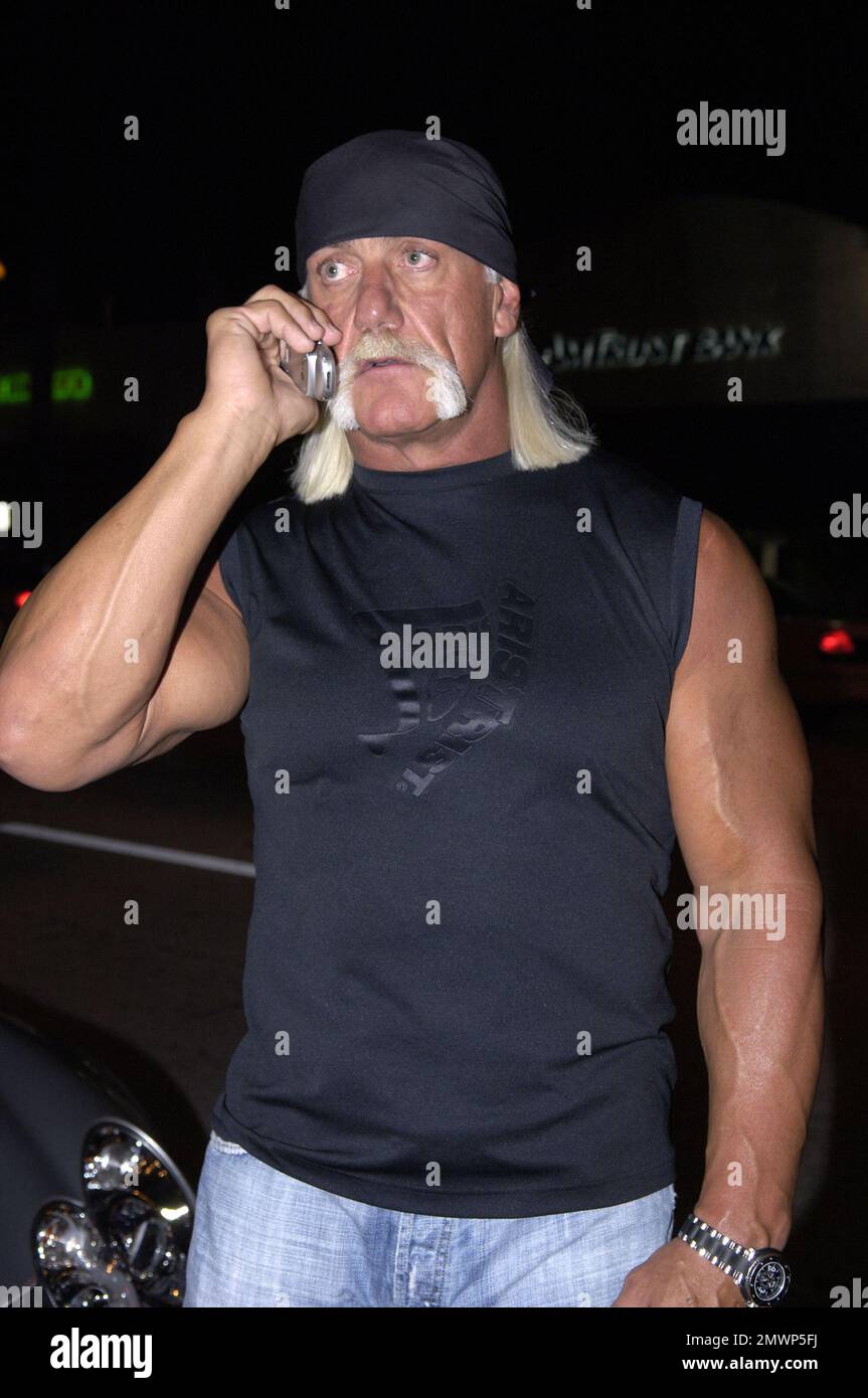 SMG Hulk Hogan  Wedding 111110 15.JPG am 24. August 2006 in Miami Beach, Florida. MIAMI, Florida - NOVEMBER 11: (TMZ) Hulk Hogan steigt wieder in den Ring ein. Der Ehering -- TMZ hat erfahren, dass die Wrestling-Legende eine Heiratserlaubnis beantragt hat, um seine 35-jährige fiance Jennifer McDaniel zu heiraten. Uns wurde gesagt, dass der 57-jährige Hulk den Führerschein in Florida bekommen hat -- und er läuft am 11. Januar 2011 ab -- also läuft die Uhr ab. Quellen, die Hulk nahestehen, sagen uns, dass das Paar von Dr. Michael Beckwith verheiratet werden will, einem spirituellen Guru aus L.A. Was Hulk angeht... der sich von seiner ersten Frau L scheiden ließ Stockfoto