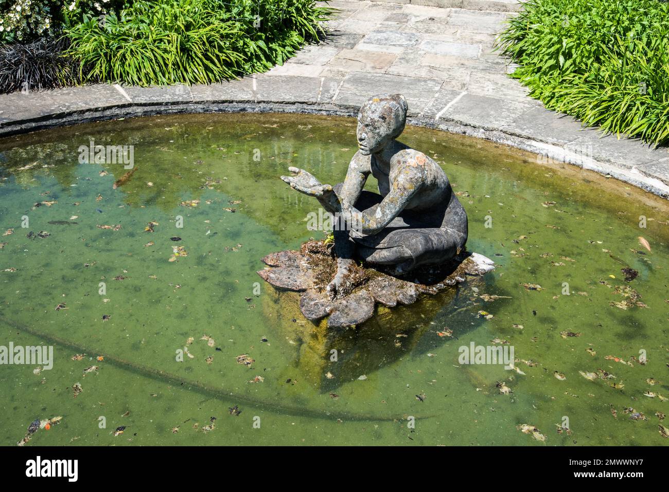 Parcevall Hall -- auch bekannt als Parceval Hall -- und seine Gärten befinden sich in Skyreholme in der Nähe von Appletreewick Village, Wharfedale, North Yorkshire Stockfoto