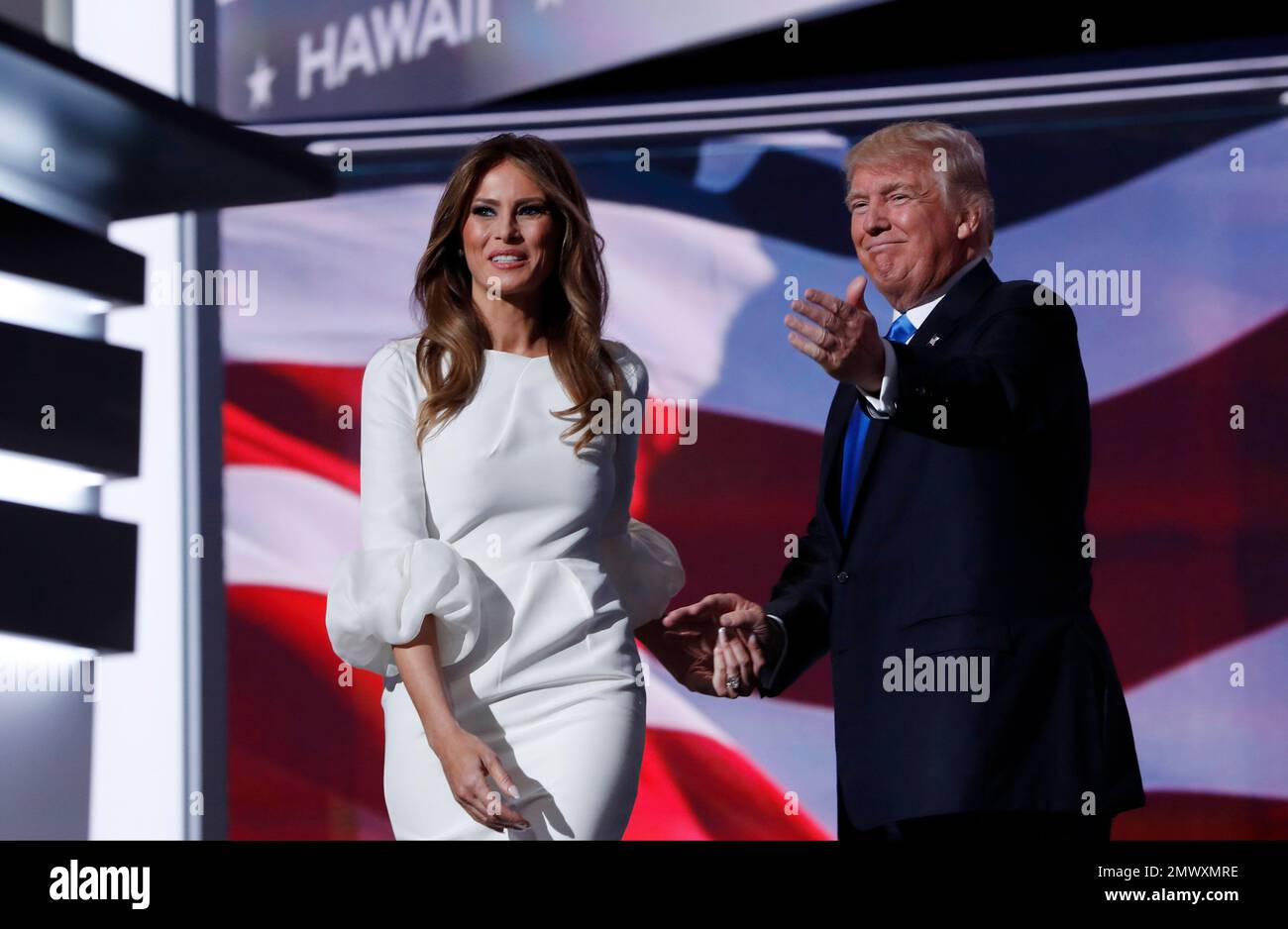 FILE In this July 18, 2016, file photo, Melania Trump, wife of