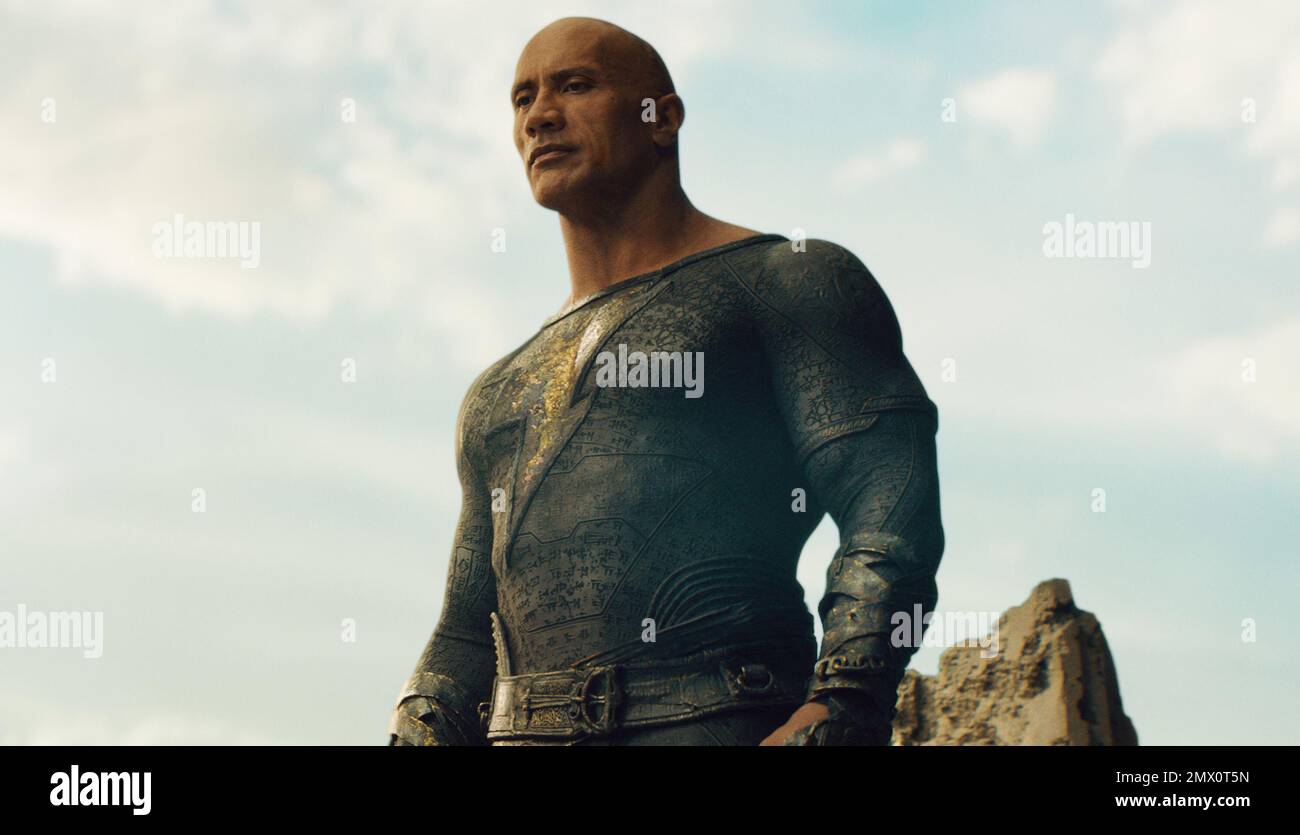 Black Adam Film Dwayne Johnson Stockfoto