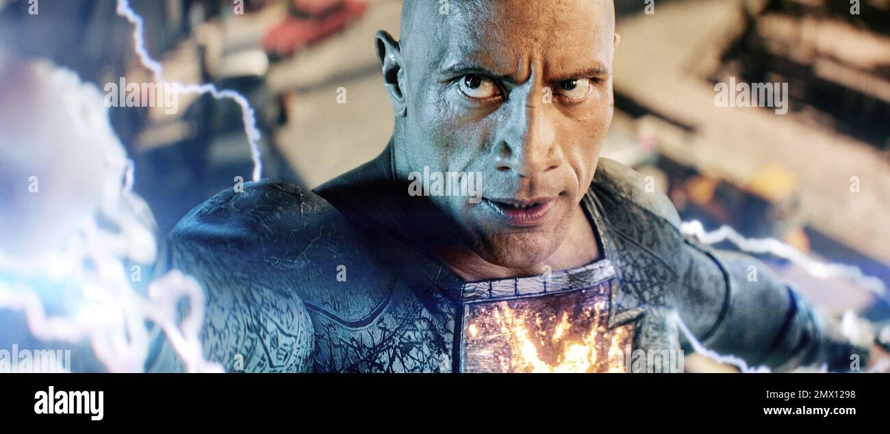 Black Adam Film 2022 Dwayne Johnson Stockfoto