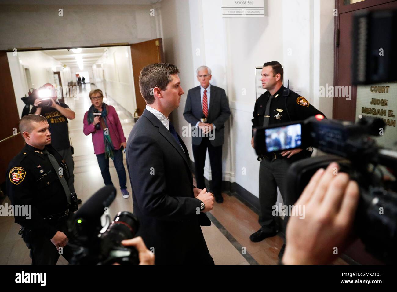 CORRECTS DATE TO SATURDAY, NOV 12 - Ray Tensing arrives at court on the ...
