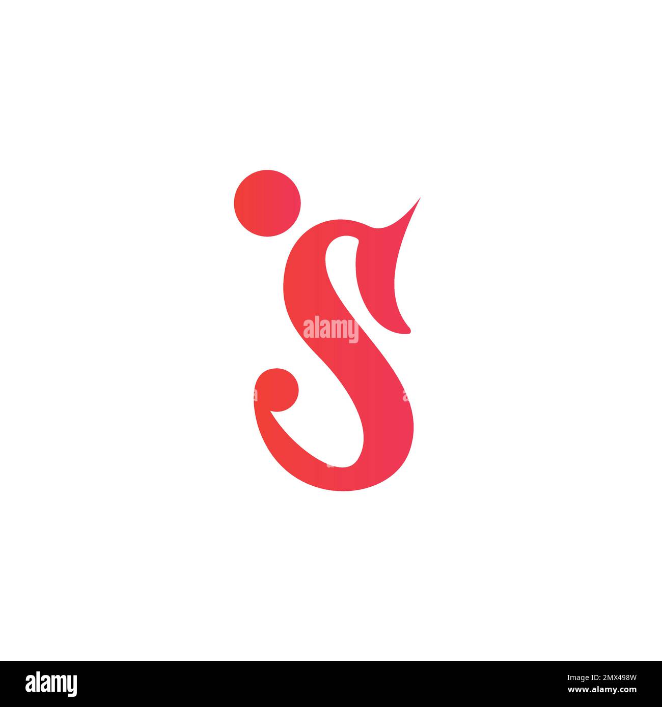 Das JS People Logo ist für das ursprüngliche Design geeignet Stock Vektor
