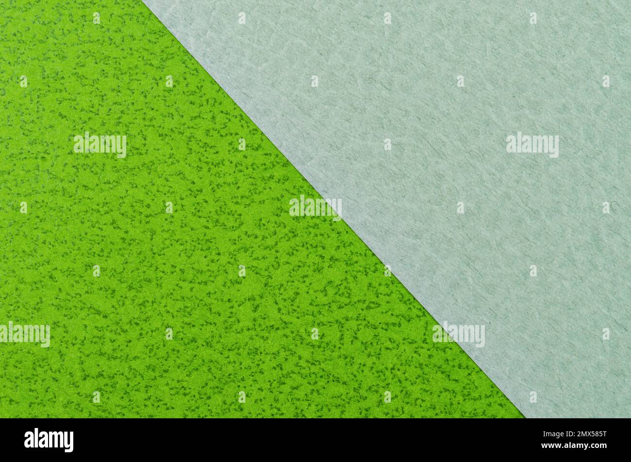 Grüner Papierhintergrund mit Muster. Hochauflösendes Bild. Stockfoto
