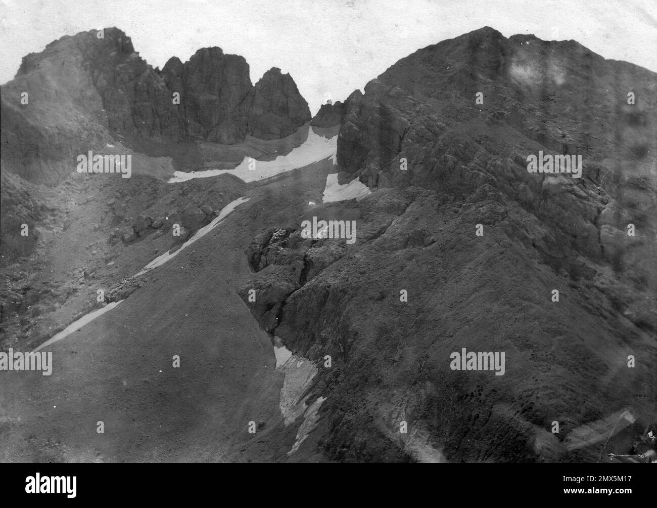 Calderone-Gletscher 1887 Stockfoto