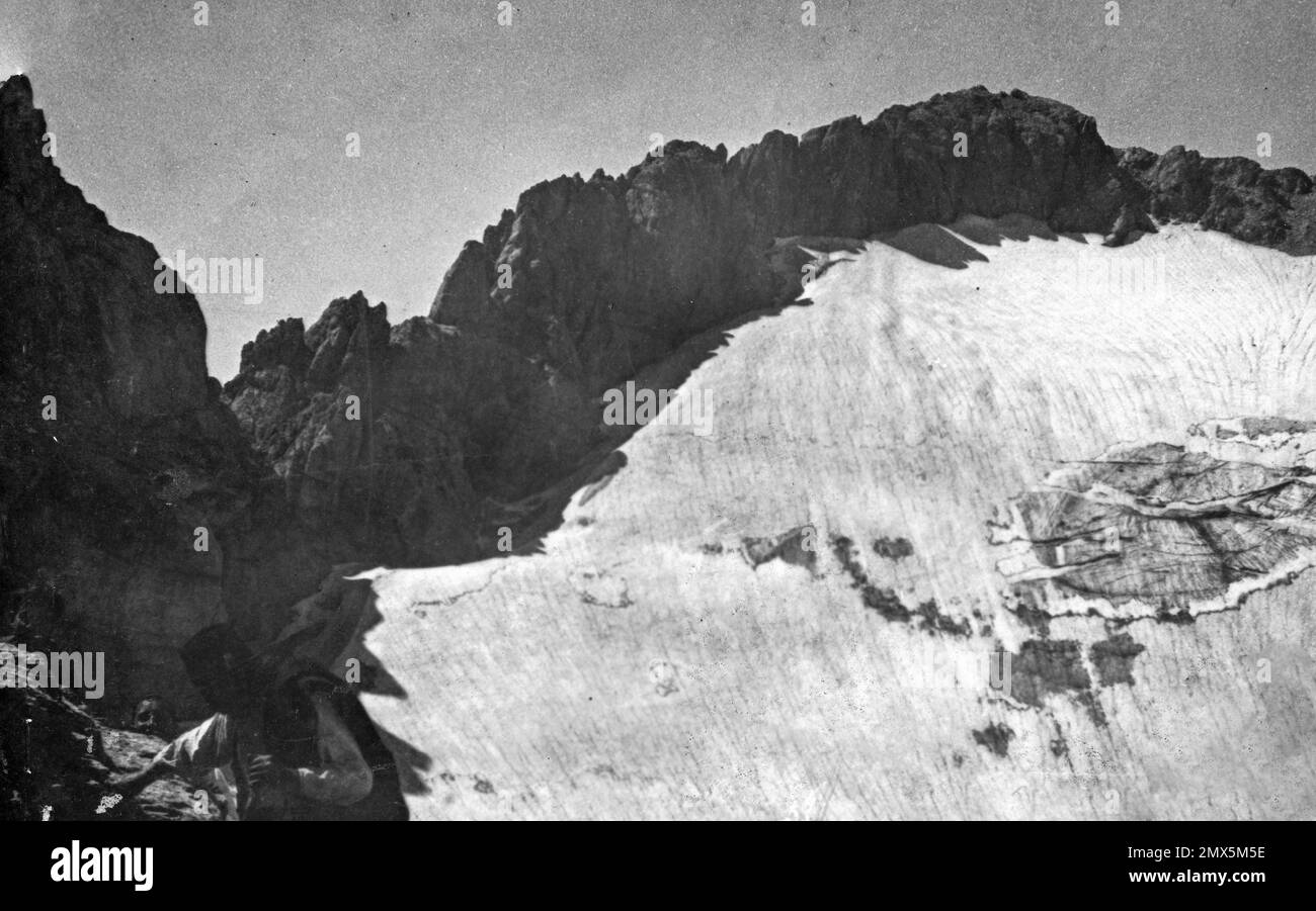 Calderone-Gletscher 1924 Stockfoto