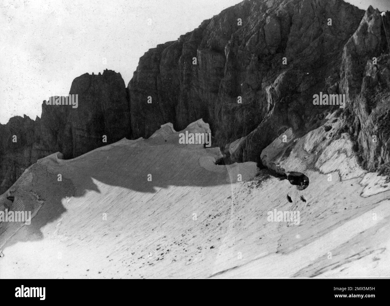 Calderone-Gletscher 1886 Stockfoto