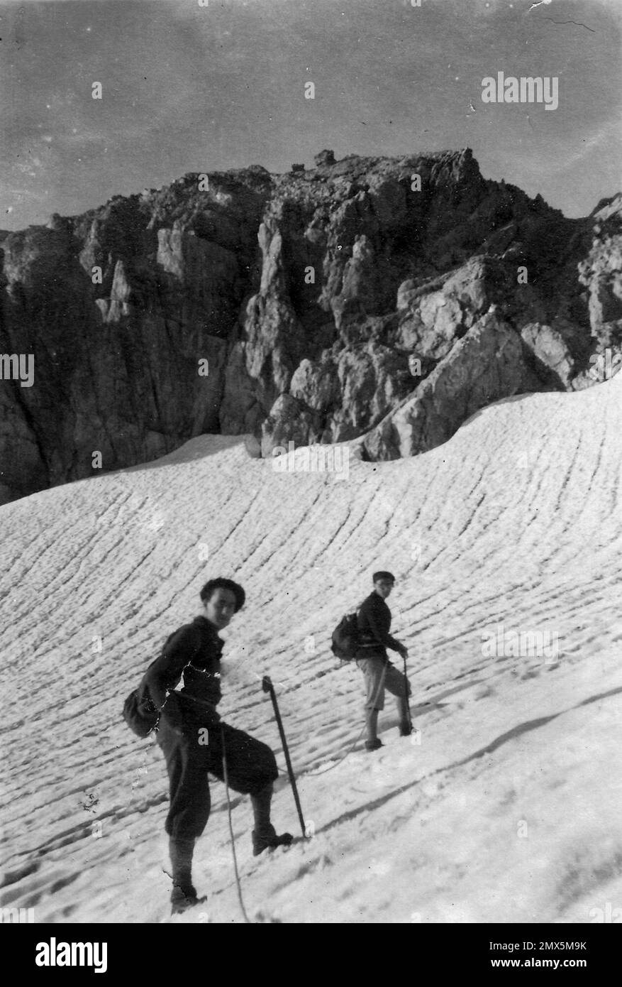 Calderone-Gletscher 1930 Stockfoto