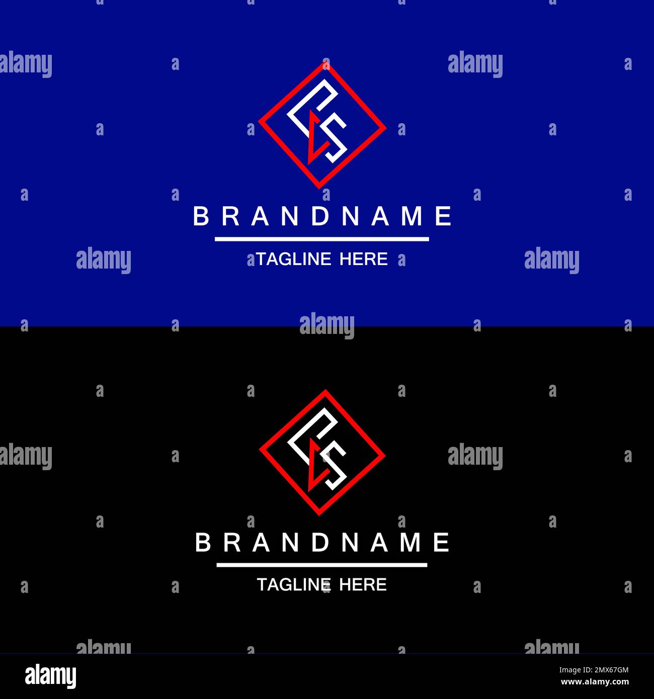 Abstraktes F-Logo-Design. Kreative, Premium Minimal Logo-Designvorlage Stock Vektor