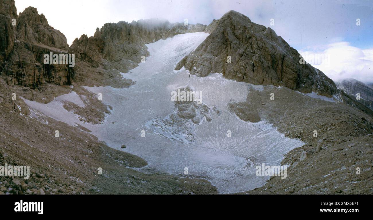 Calderone-Gletscher 1984 Stockfoto