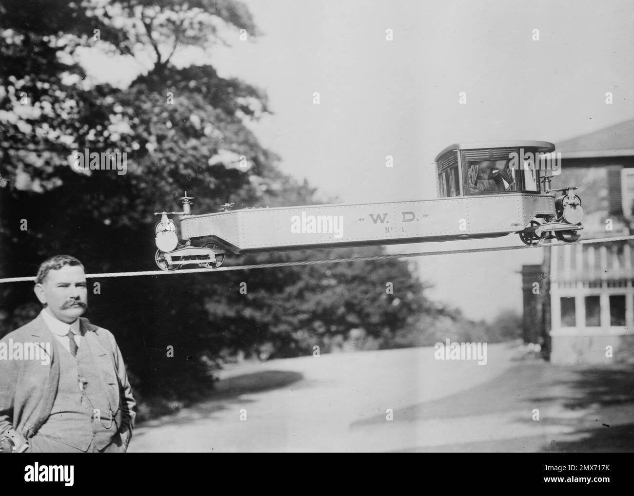 Louis Brennan und sein Gyroskop Stockfoto