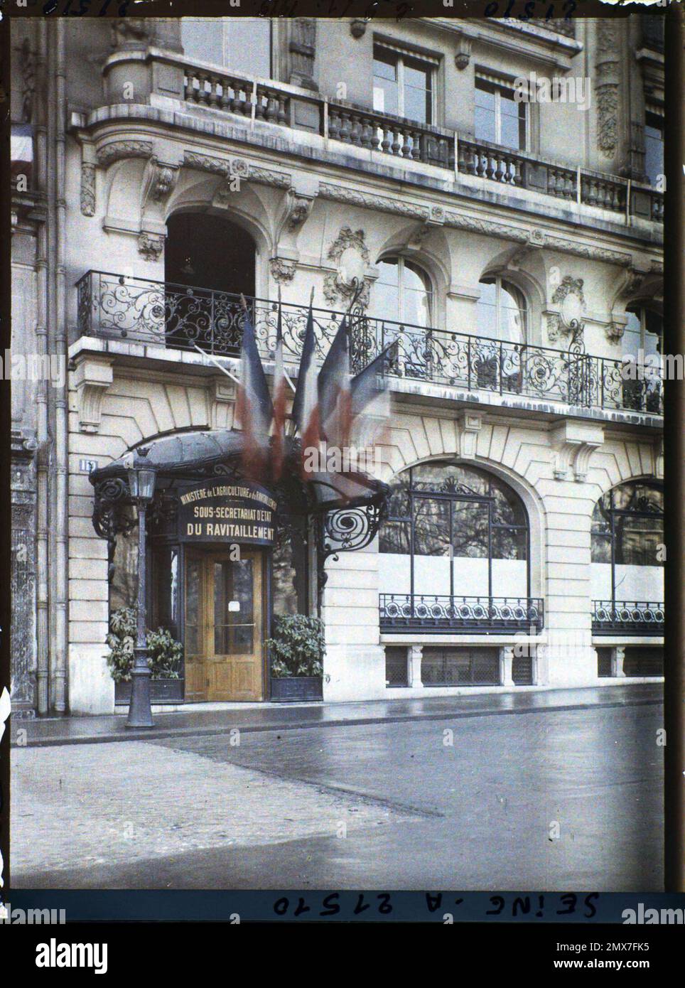 Paris (VIIIE arr.), Frankreich das Ministerium für Landwirtschaft und Versorgung, 119-121 Avenue des Champs-Elysées (Hotel Carlton) Stockfoto