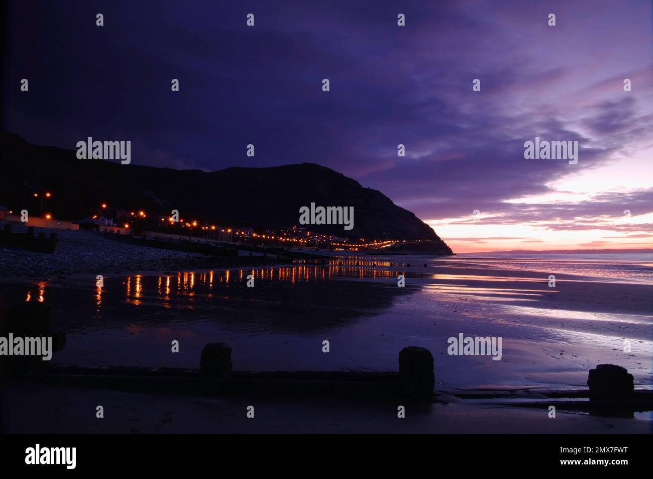 Penmaenmawr Beach, Conwy, North Wales, Vereinigtes Königreich, Stockfoto