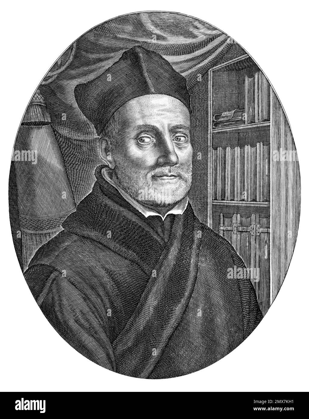 Athanasius Kircher. Porträt des deutschen Jesuitenwissenschaftlers Athanasius Kircher (1602-1680), Gravur 1664 Stockfoto