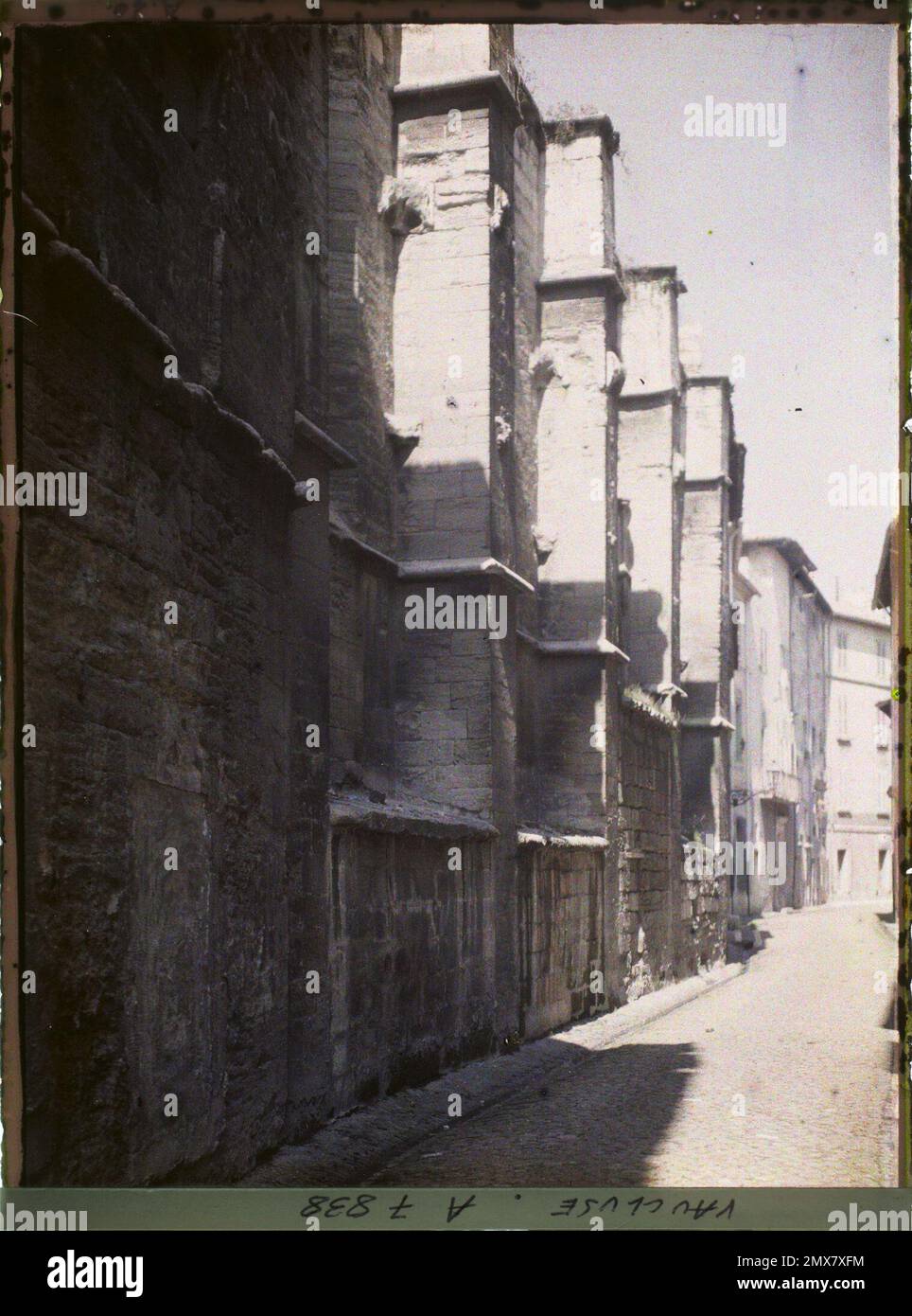 Avignon, Frankreich rue Félix Gras , 1916 - Französische Provinzen - Jean Brunhes, Auguste Léon und Georges Chevalier - (April - Juli) Stockfoto