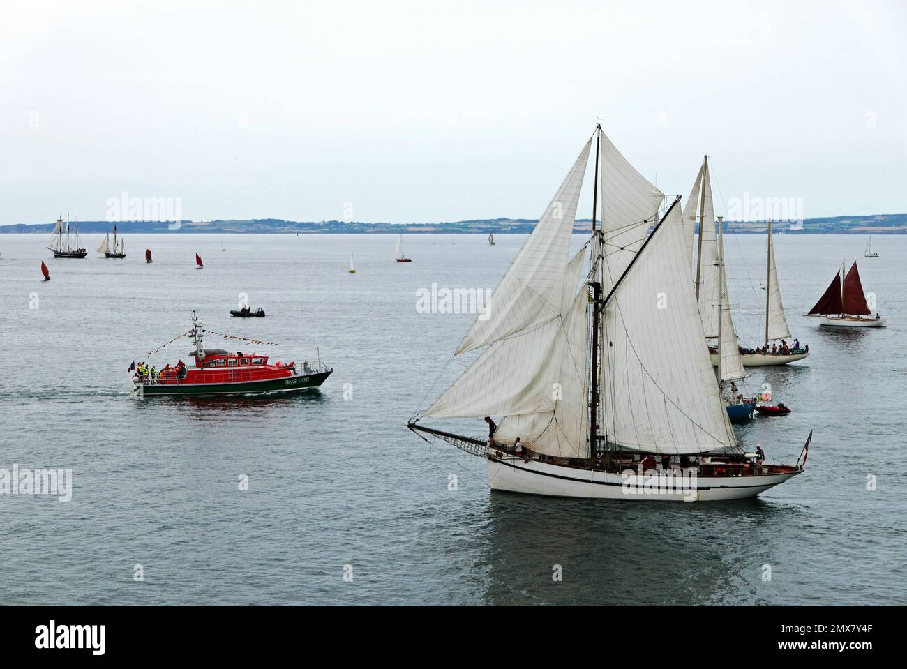 Fetes Maritimes de Douarnenez, Finistere, Bretagne, Frankreich, Europa Stockfoto