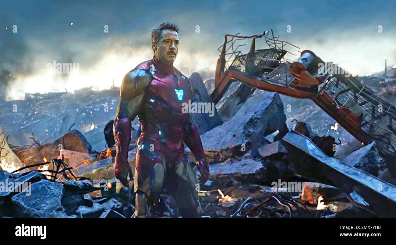 AVENGERS; ENDGAME 2019 Marvel Studios Film mit Robert Downey Stockfoto