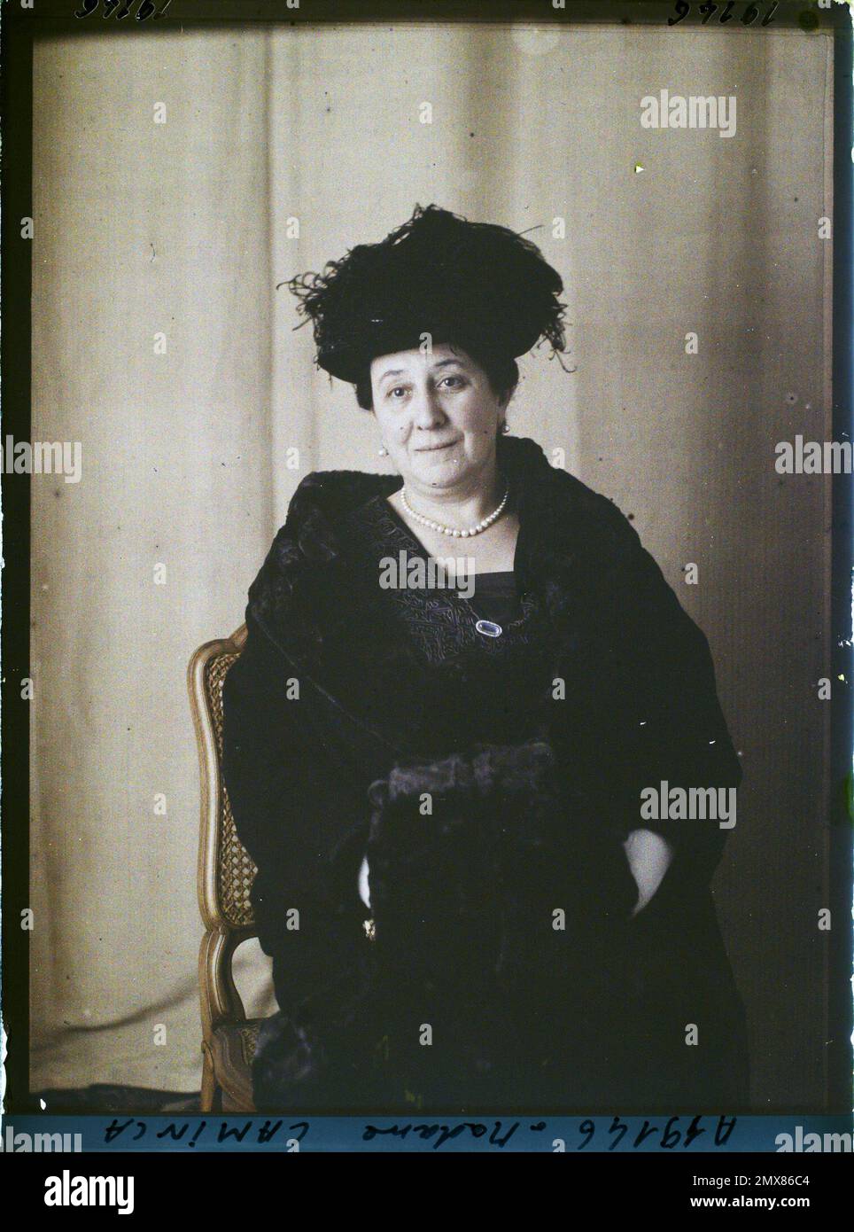 Eigentum von Albert Kahn, Boulogne, Frankreich Madame Rachel dit Anastasia Kamenka , Stockfoto