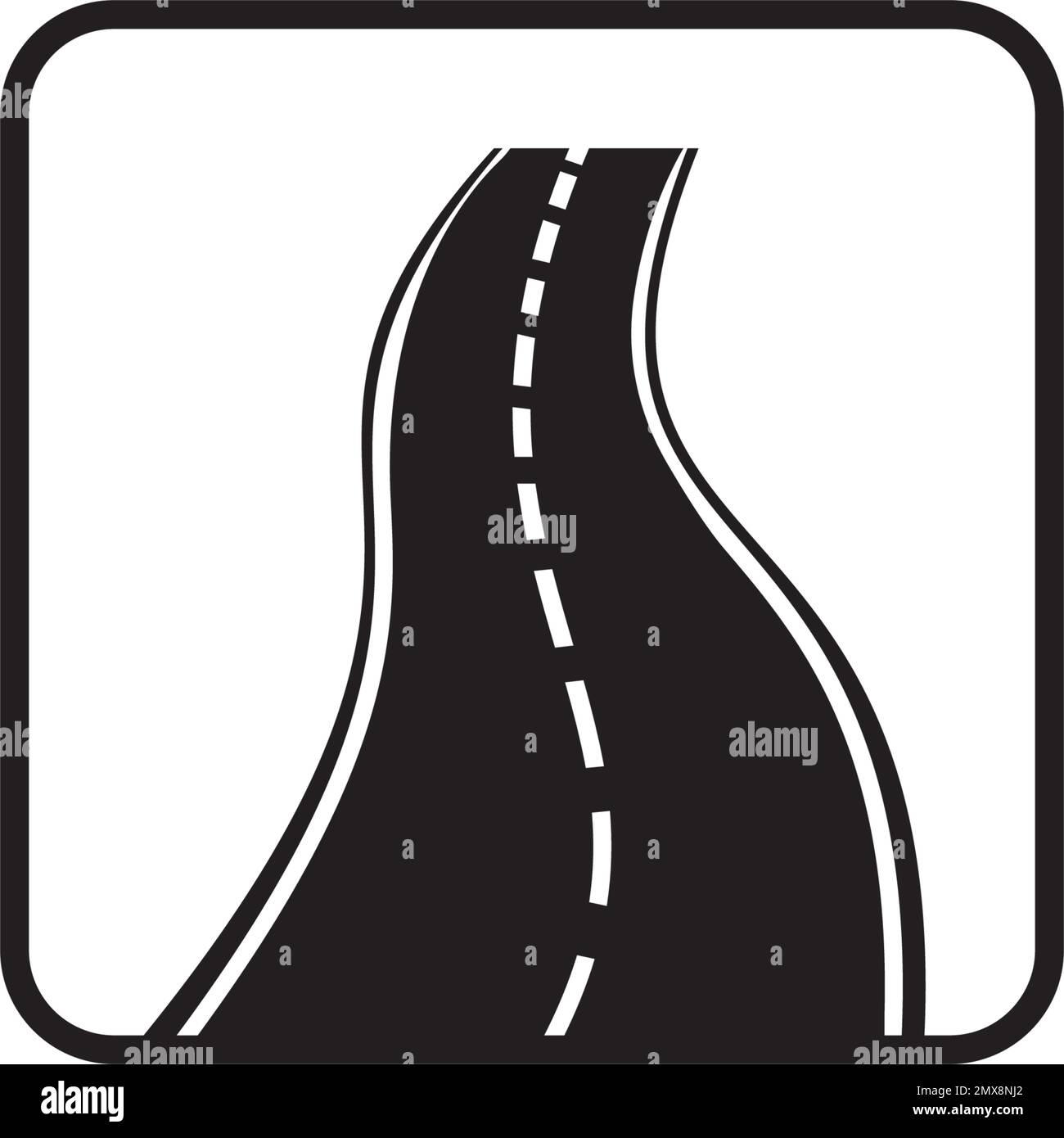 Hintergrund der Vektordarstellung des Straßensymbols. Stock Vektor