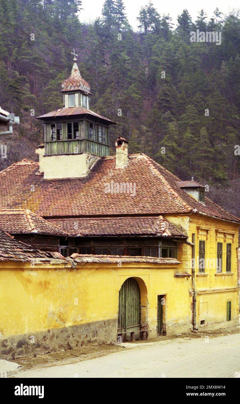 Großes sächsisches Haus in Sibiu County, Rumänien, ca. 2000 Stockfoto