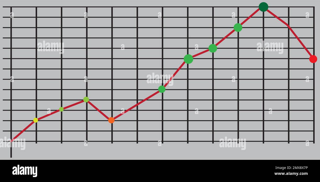 Symbol für Statistikvektor, Symbol für Infografik. Moderne, einfache flache Vektordarstellung. Stock Vektor