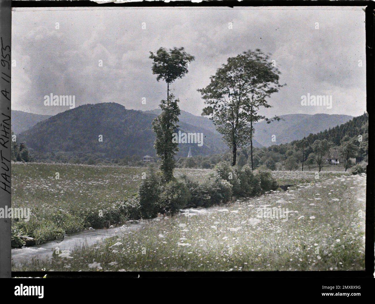 GRÖSSE, heute-rhin, Fravention-Haut-gehäutet, Laoller des Klagelers, Ende , 1917 - Elsass - Paul Castelnau (fotografischer Teil der Armeen) - (Juni) Stockfoto