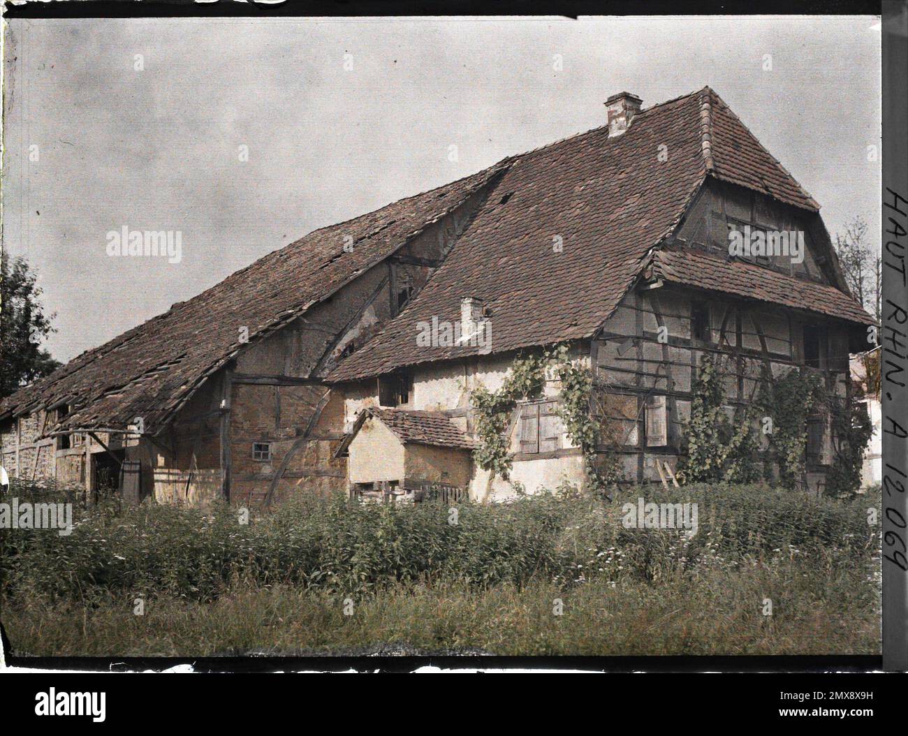 Largitzen, Skin Rhin, Elsass, Frankreich Largitzen , 1917 - Elsass - Paul Castelnau (fotografischer Teil der Armeen) - (Juni) Stockfoto