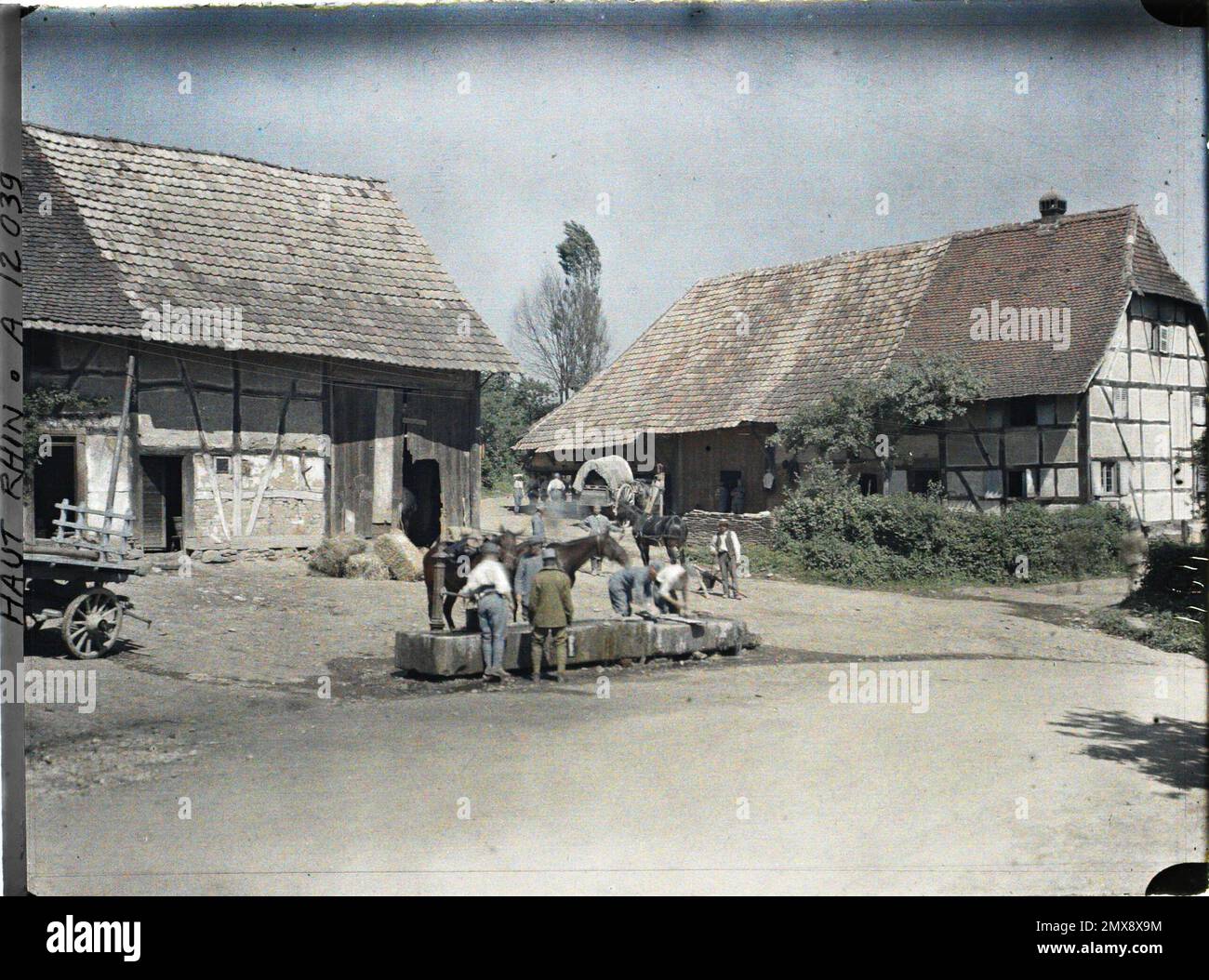 Altenach, Skin-Rhin, Elsass, Frankreich Altenach , 1917 - Elsass - Paul Castelnau (fotografischer Teil der Armeen) - (Juni) Stockfoto