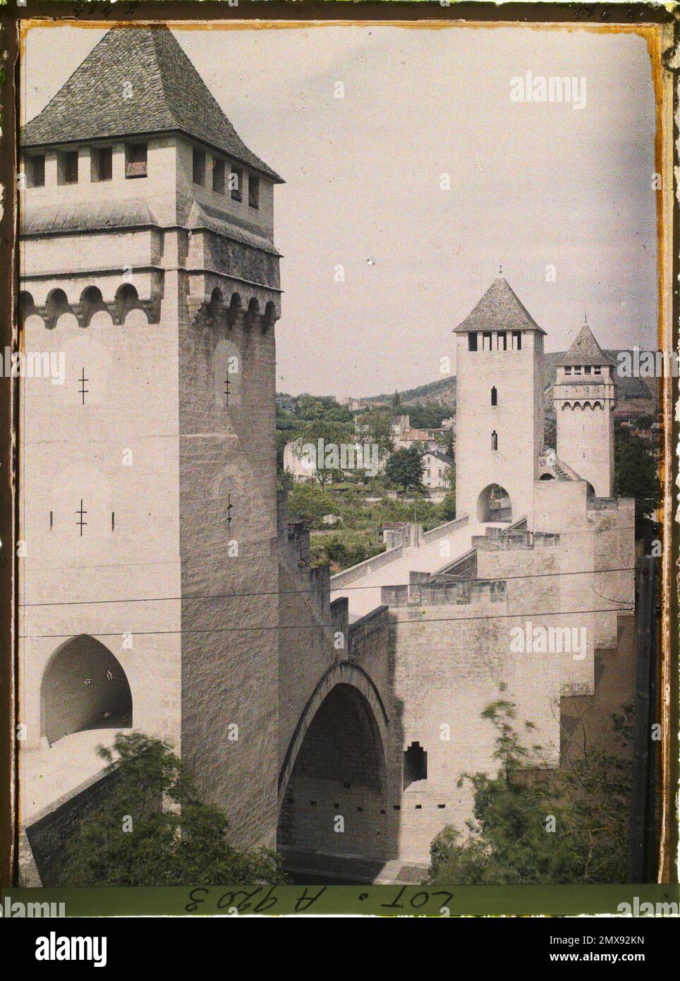 Cahors, Frankreich , 1916 - Französische Provinzen - Jean Brunhes, Auguste Léon und Georges Chevalier - (April - Juli) Stockfoto