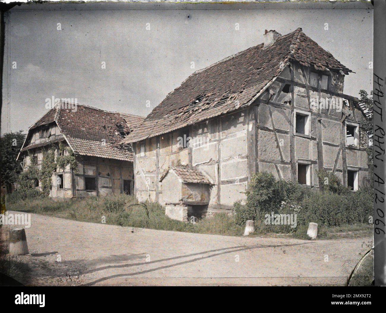 Largitzen, Skin Rhin, Elsass, Frankreich Largitzen , 1917 - Elsass - Paul Castelnau (fotografischer Teil der Armeen) - (Juni) Stockfoto