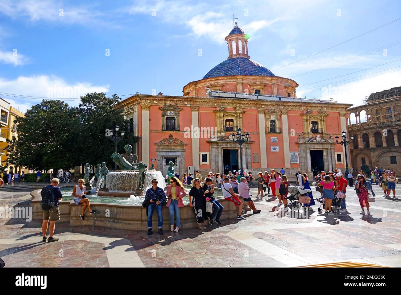 Valencia ist die Hauptstadt der autonomen Gemeinschaft Valencia und die dritthäufigste Gemeinde Spaniens Stockfoto